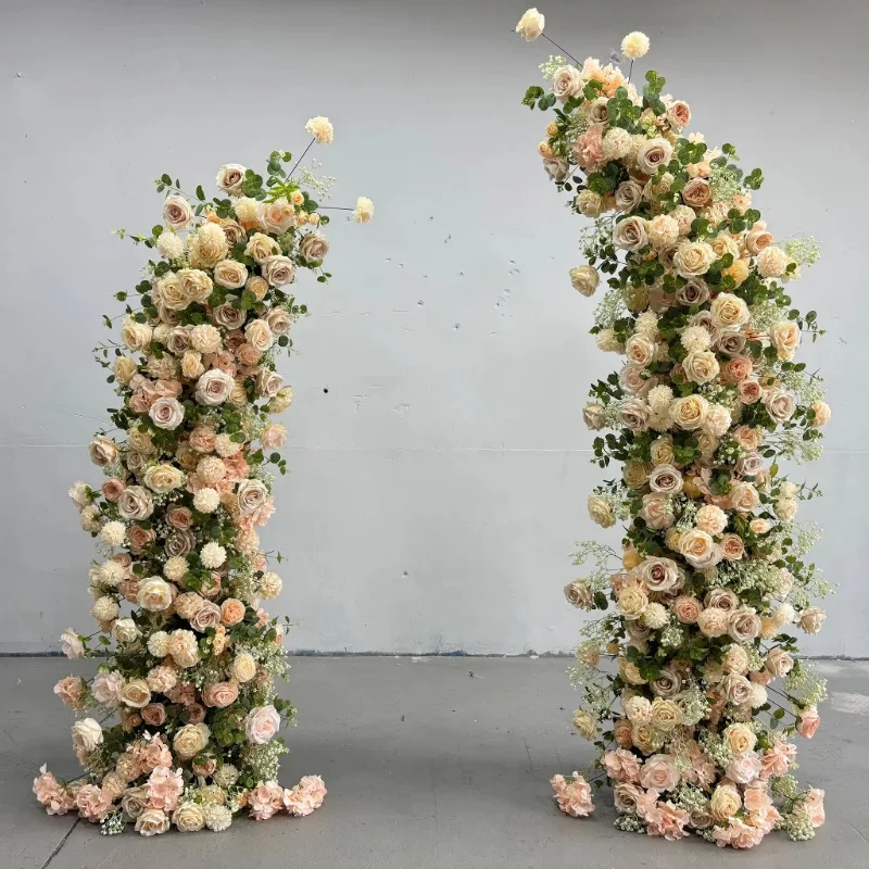 

Wedding Arch Yellow Silk Artificial Flower Arch for Wedding Decoration