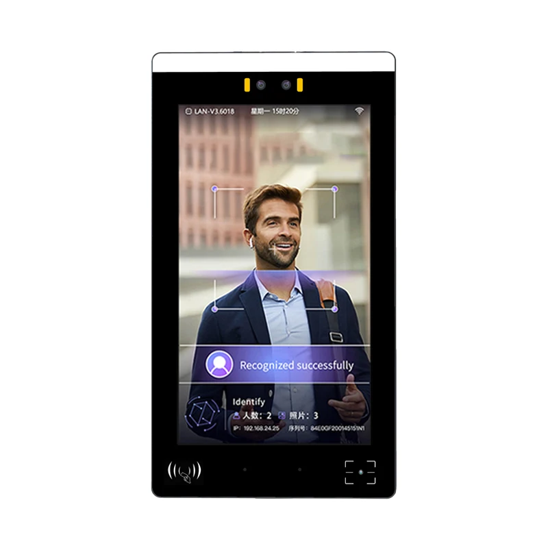 15.6 Inch Smart Android Terminal NFC QR Code WiFi Access Control Facial Recognition Attendance System OEM Customizable FaceAR