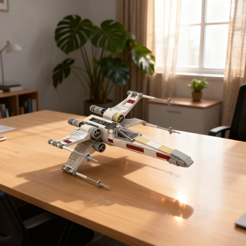 

Набор строительных блоков MOC T X Wing Star Battle (685 деталей) для декора полок, книжных шкафов, домашнего интерьера, подарок для взрослых