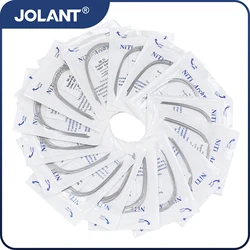 JOLANT 10pcs Dental Orthodontic Wire NITI Round/Rectangular Wire Ovoid/Natural Form Dentist Material Dental Arch Upper Lower