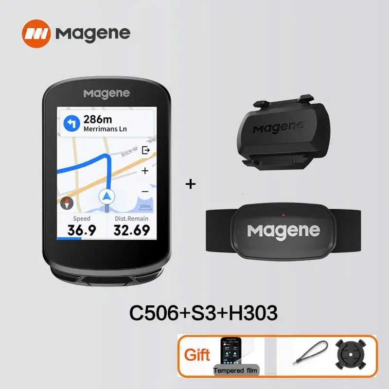 Magene C506 GPS Fietscomputer Navigatie WiFi Snelheidsmeter Fietsen Digitale 2.4 Kilometerteller Bluetooth Ant Indoor