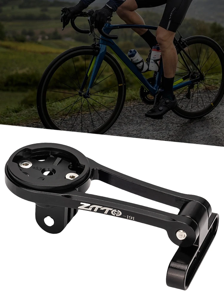 Adjustable Bicycle Computer Holder Waterproof Bicycle Stem Computer Mount Mountian Bike Stopwatch Stand for Garmin/Wahoo/Bryton