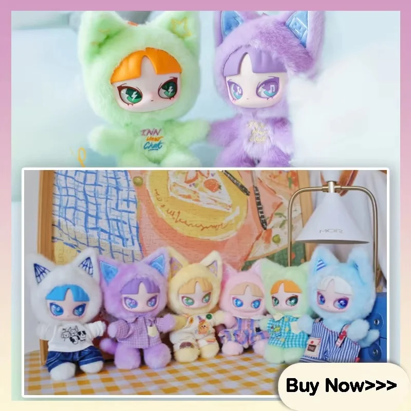 

Inn Your Chat Cat Plush Blind Box Cute Cartoon Vinyl Doll Desktop Decor Surprise Mystery Box Gift For Doll Collectors And Kids