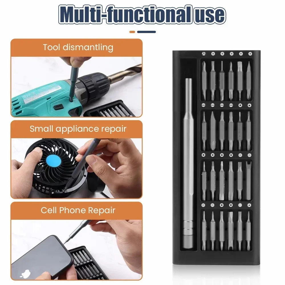 24/48 IN1 Screwdriver Set Magnetic Aluminum Box Electric Laptop Phone Computer Repair Hand Tool Home Precision Screwdrivers Kit