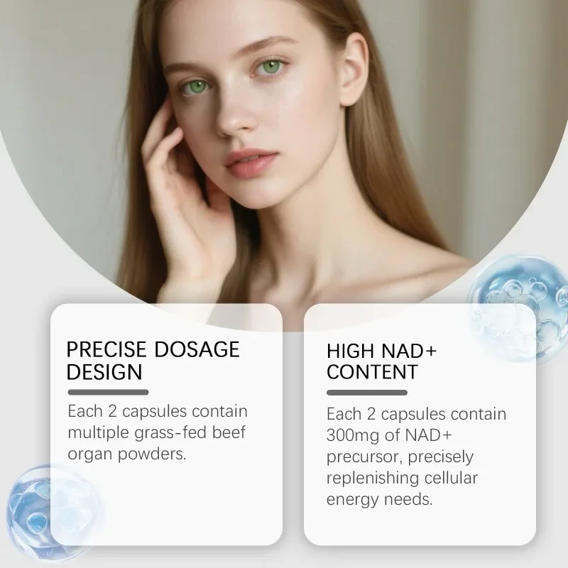 Liposomal NAD 1000mg Contains Resveratrol, Alpha Lipoic Acid, Glutathione, Astaxanthin, Quercetin -60 Capsules