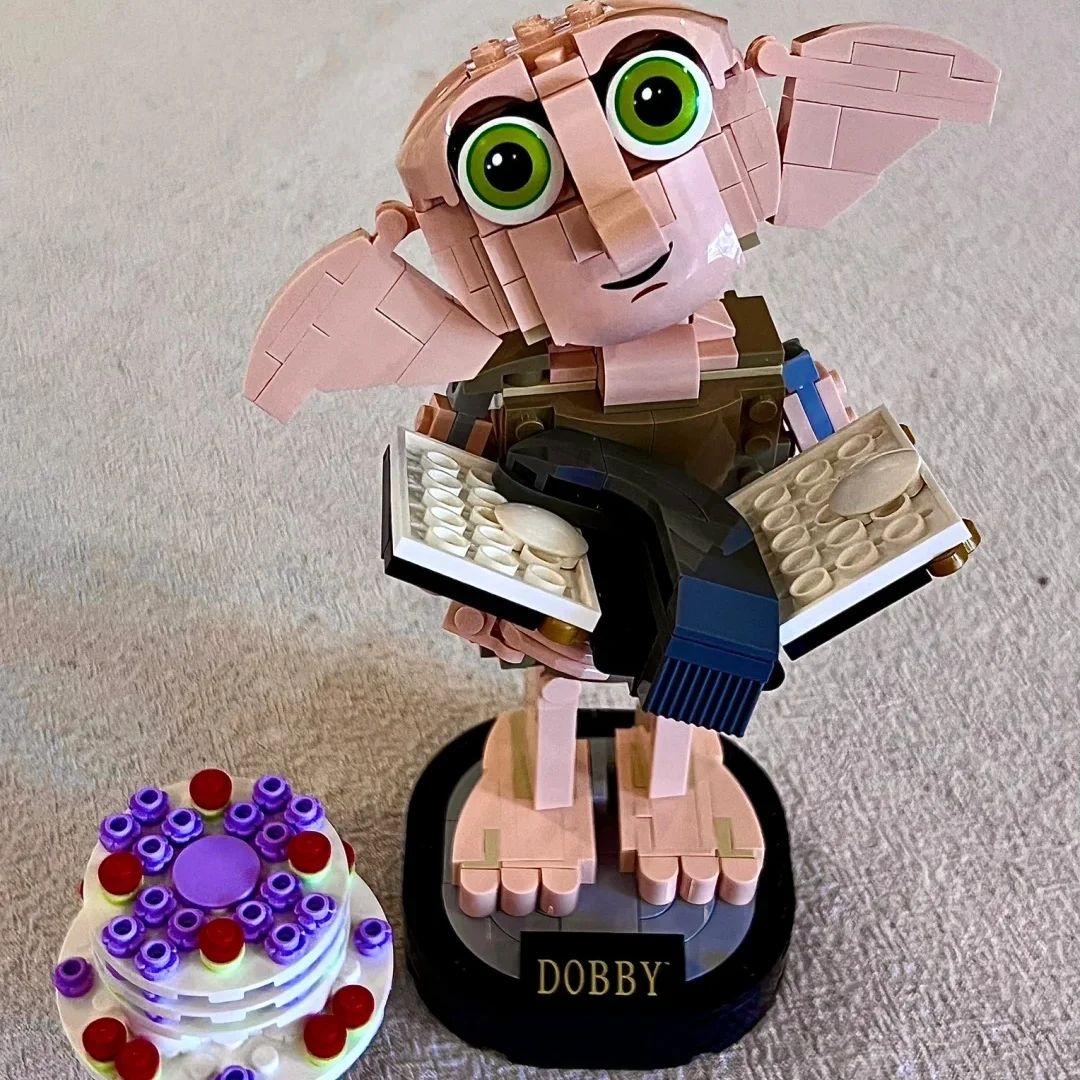 

403 frusta popularium pellicularum Dobby elf domus aedificium cuneos nugas DIY domus ornamentum puerorum dona feriae