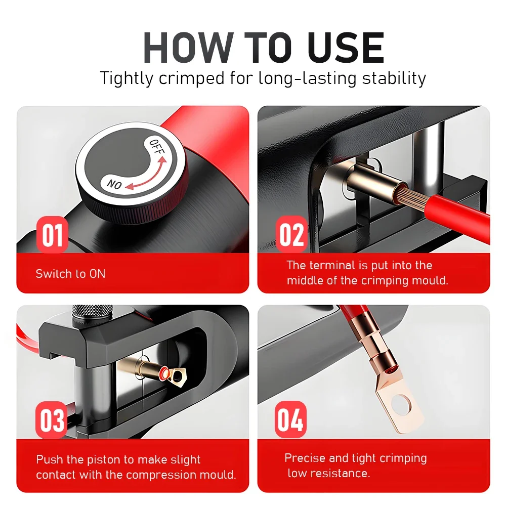 Alicate hidráulico eletricista cobre alumínio friso manual alicate hidráulico nariz de cobre manual fixação fio friso alicate