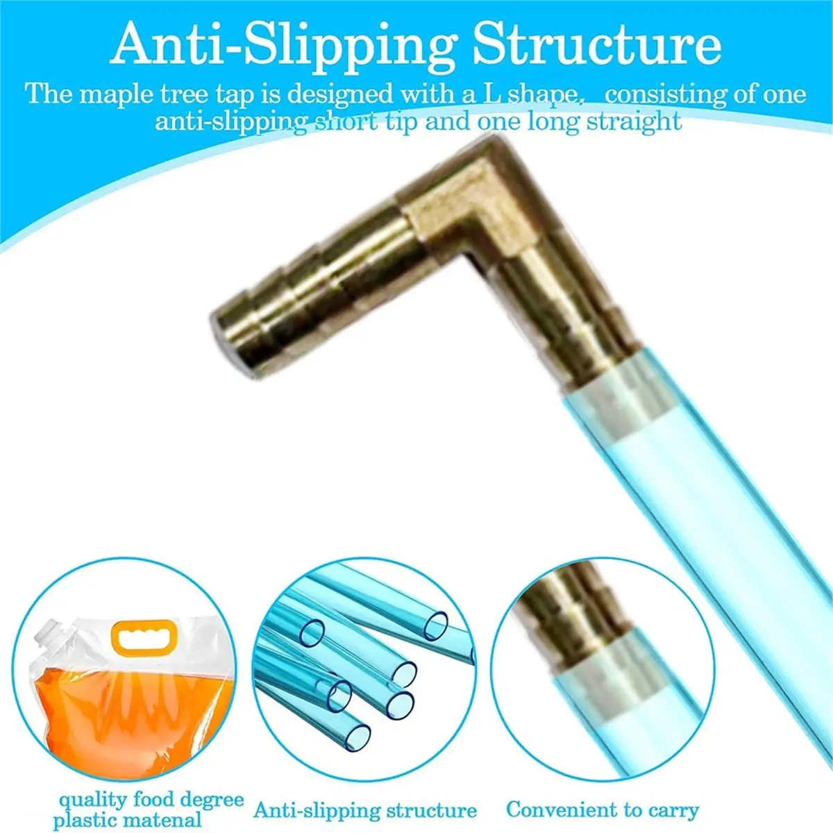 Maple Syrup Tapping Kit: 5 Sets with Taps, Tubing, and 5 Bags for Efficient Collection