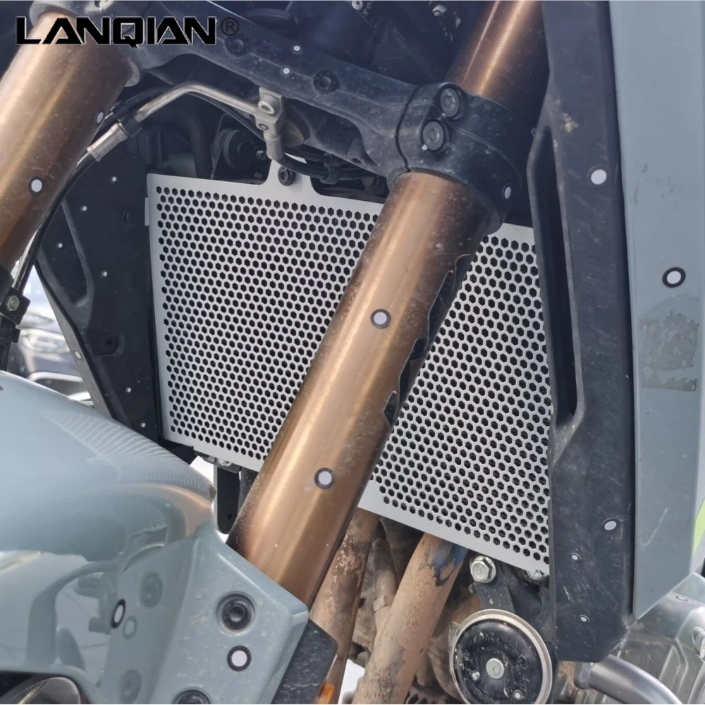 

Motorcycle Accessories Aluminum Radiator Grille Guard Cover Oil Cooler Protection For CFMOTO CF MOTO 450MT 450 MT 2024 2025 2026