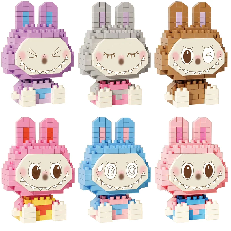 2025 New Popular Colorful Doll Anime Block Toys DIY Small Particle Building Blocks Bricks Model Toy Kids New Year Christmas Gift