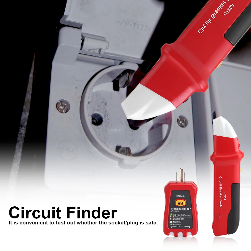 Circuit Finder  Professional Circuit Breaker Finder Sensitivity Adjustable Socket Tester Diagnostic Tool Circuit Tester