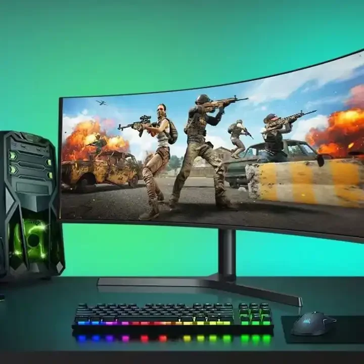 Best Quality 34 Inch 4k Curv Monitor 180hz Pc Monitors Speaker Studio Maudio Bx8 Home Decor Gaming