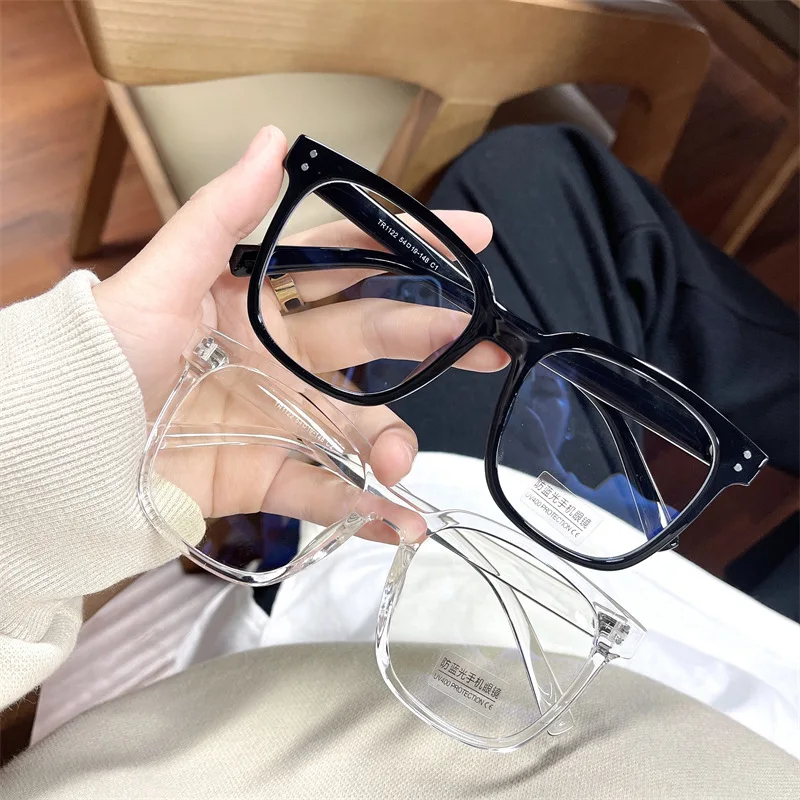 

Luxury Oversized Frame Myopia Glasses Women Men Anti-blue Light Near Sight Eyeglasses Unisex Goggles Diopters 0 To -4.0 Eyewear