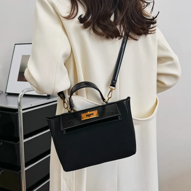 

2025 Women's Luxury Lychee Texture Messenger Bag Water-resistant for Office, Travel & Daily Commute, Anti-Theft Design