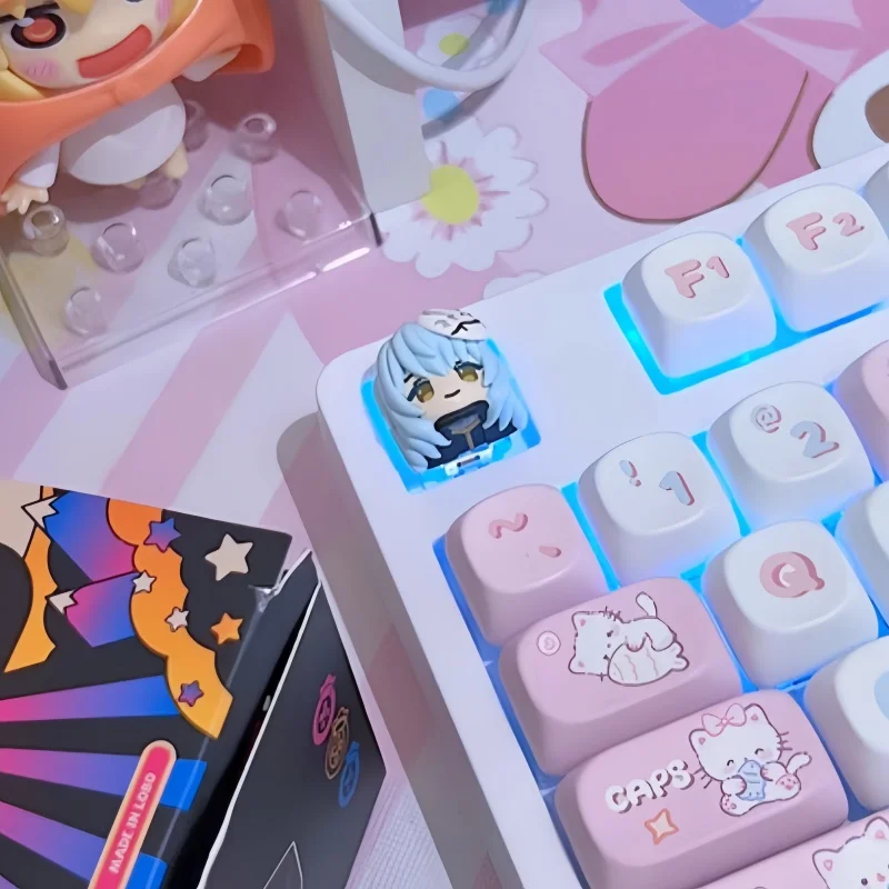 Rimuru-パーソナライズされた樹脂製のメカニカルキーボード,アニメーションをテーマにしたキーキャップ,私はスライムとして生まれ変わりました