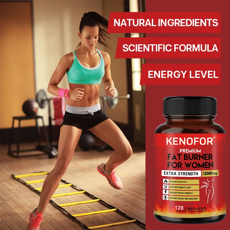 Women’s Premium Burning Capsules, Green Tea & Herbal Complex, Metabolism, Appetite Suppressant, Supports Brain, Mood & Detox