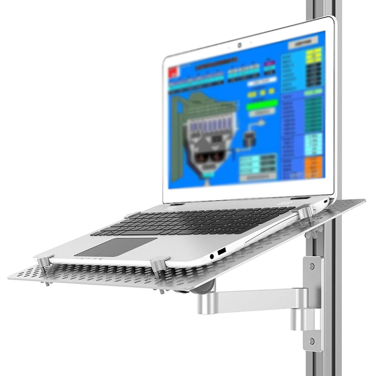 

Wall Mounted Laptop Stand – Multifunctional Adjustable Holder | Foldable Notebook Stand with Mouse Tray for Space-Saving Desk