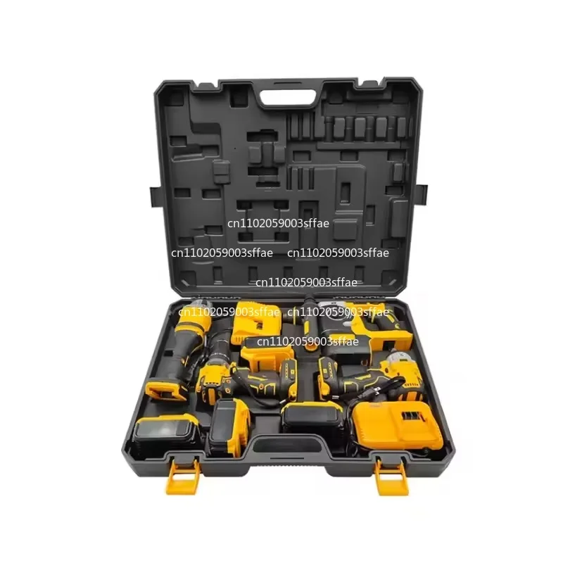 Power tool set four-piece high-power lithium battery tool set 4-in-1 brushless lithium battery four-piece set