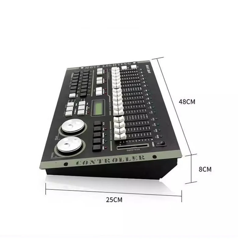 Flycase Max 384 DMX Controller Stage light DMX Master Console For XLR-3 Led Par BeamMoving Head DJ light Stage Effect Light