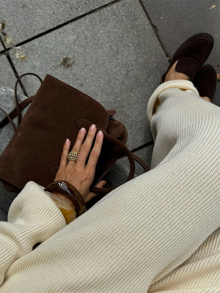 

Fashion Turn-down Collar Top Pants Suit Women Casual Full Sleeve Breasted Top Leg Loose Pant Sets Lady Summer Chic 2 Piece Set