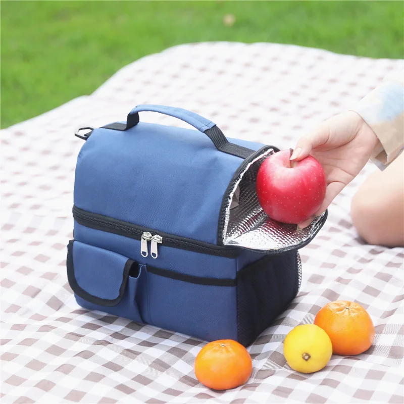 Camping Picnic Storage Bag Lunch Bags for Women with Shoulder Strap Thermo Bag Cooler Cargo Box Ideas Good Hiking Supplies Large