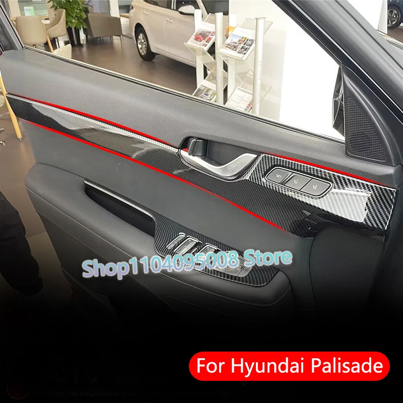 

Накладка на внутреннюю дверную ручку автомобиля для Hyundai Palisade 2020 2021 2022 2023 2024, аксессуары для внутренних молдингов