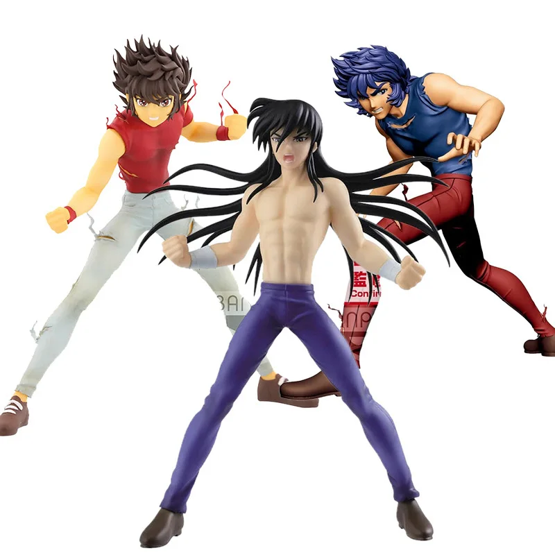 In Stock Original Bandai Banpresto Saint Seiya Ikki Seiya Shiryu Mu Kanon Aiolia Anime Figures Model Kids Gifts Toys