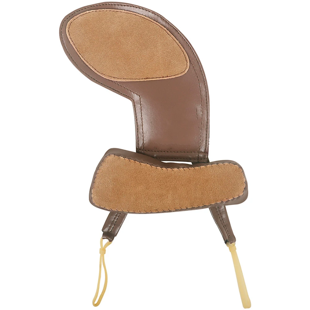 

Litchi Pattern Violin Shoulder Pad Chin Rest 2in1 Durable Comfortable Sheepskin Even Pressure Distribution Stable Fit Ergonomic