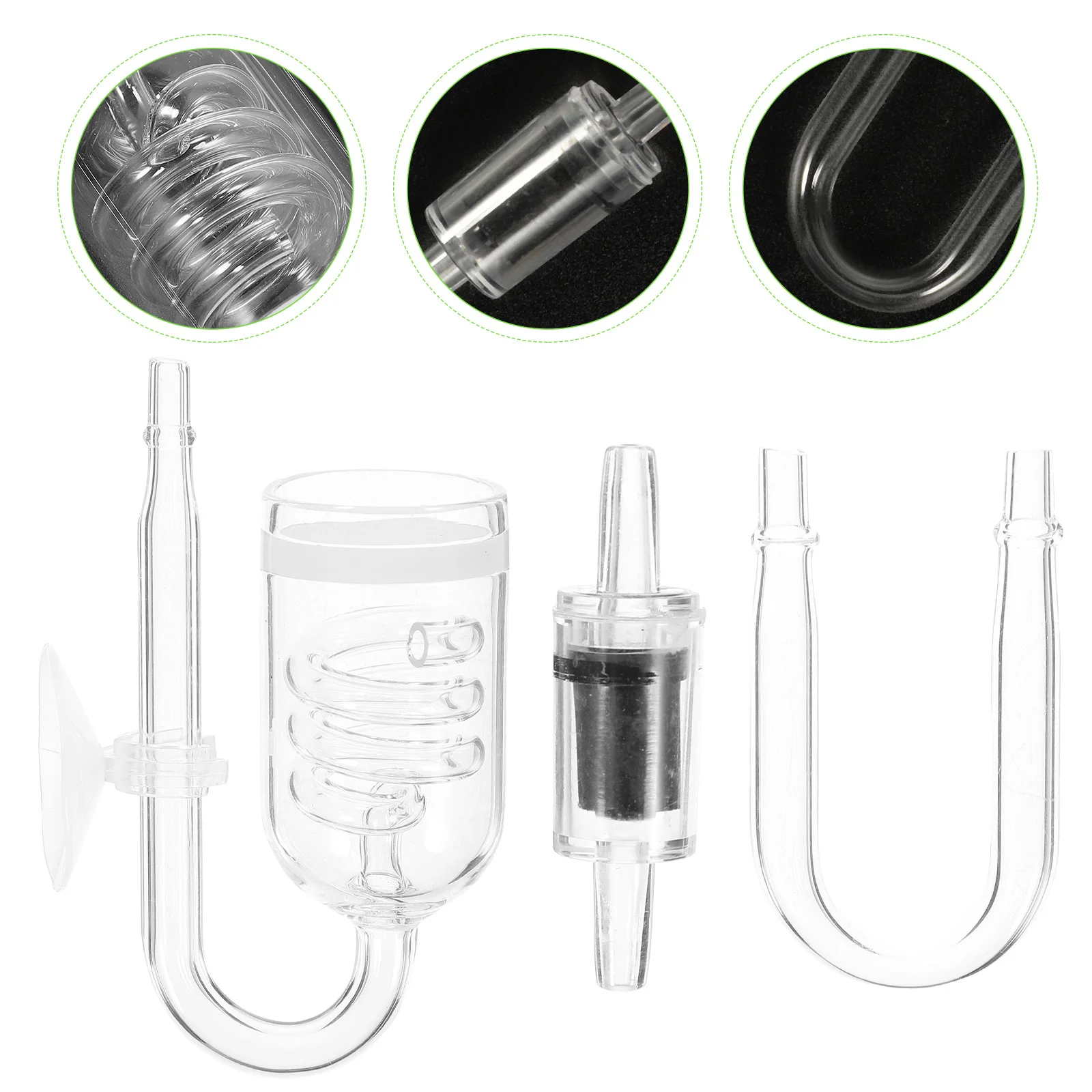 

1Set Aquarium Fish Tank Co2 Diffuser Suction Cup Durable Aquarium Supplies for Hydroponics Fish Tank