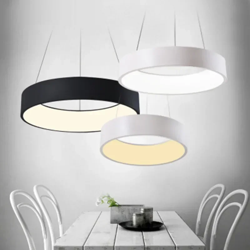 L Fashion BestCreative Modern Simple Personalized Dining Room Living Room Round LED Bar Table Chandelier