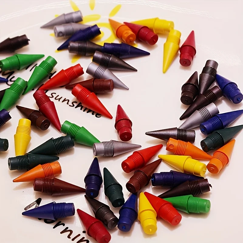 Penggantian Pensil Warna 36 Buah/60 Buah/12 Warna-Cocok untuk Penggantian Pensil Tanpa Asah, Digunakan untuk Menggambar, Mencoret-coret,