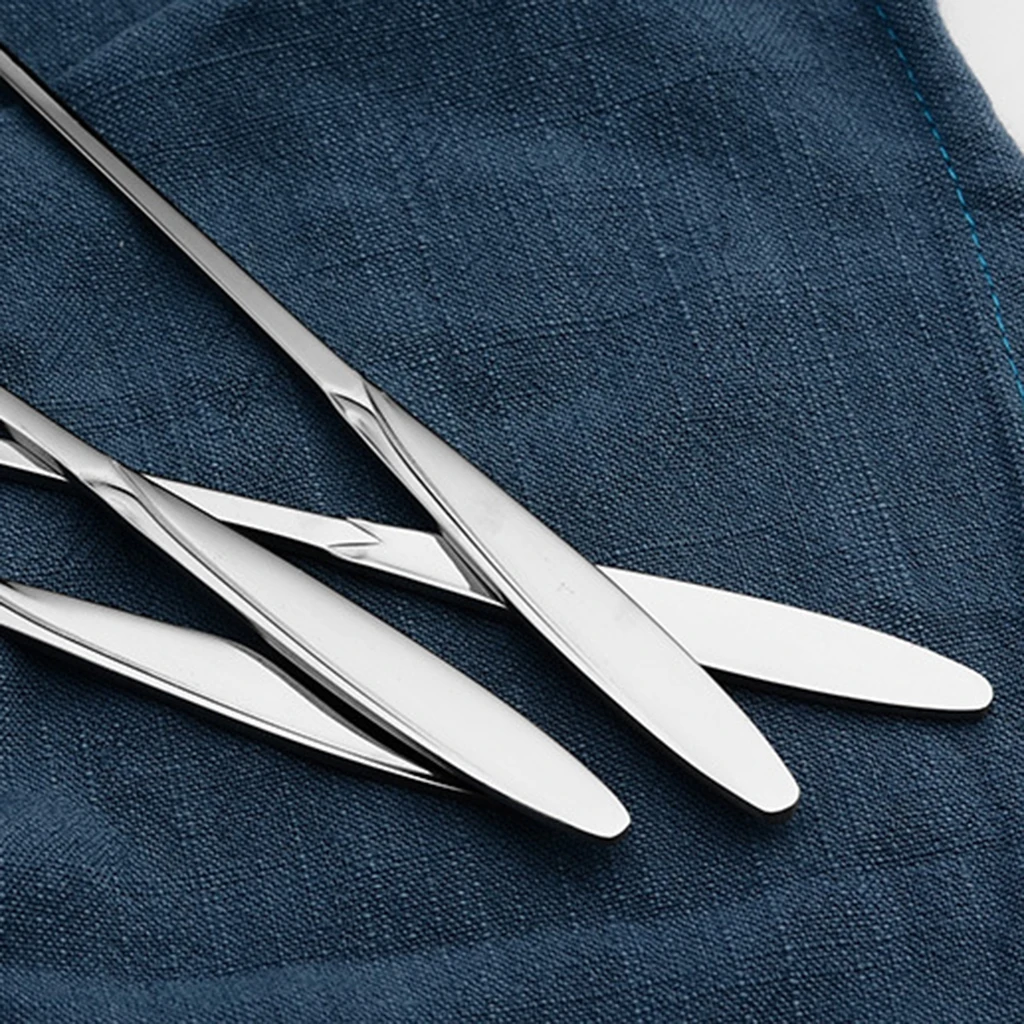 Stainless Steel Coffee Spoon Exquisite Flower Condiment Spoon Tableware for Portable Cutlery Set