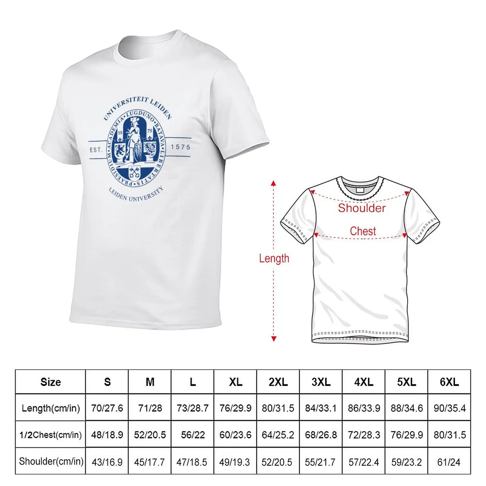 New Leiden University T-Shirt Aesthetic clothing vintage t shirt boys t shirts kawaii clothes mens clothing