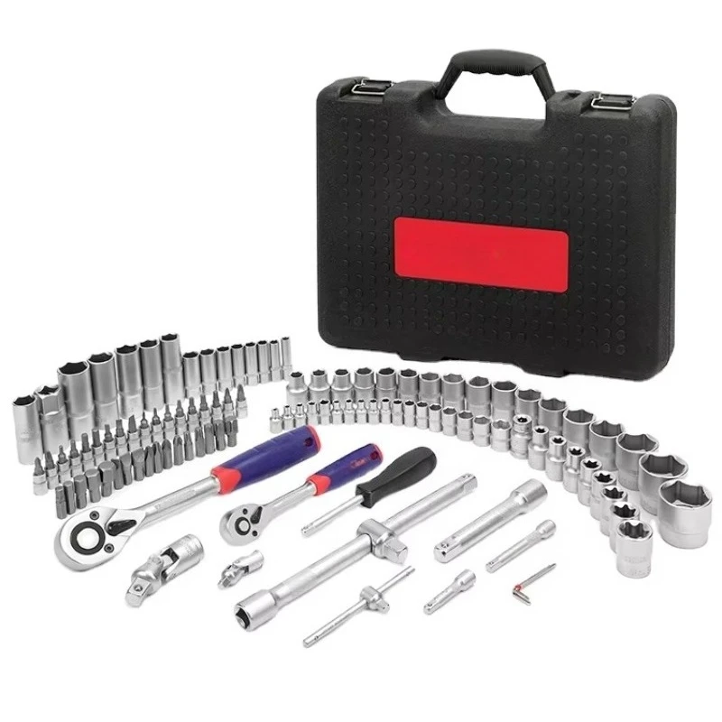 

Professional 108pcs 1/2\" 1/4\" Dr Inch Hand Tools Socket Wrench Set Flexible Universal for Cars Tool Set
