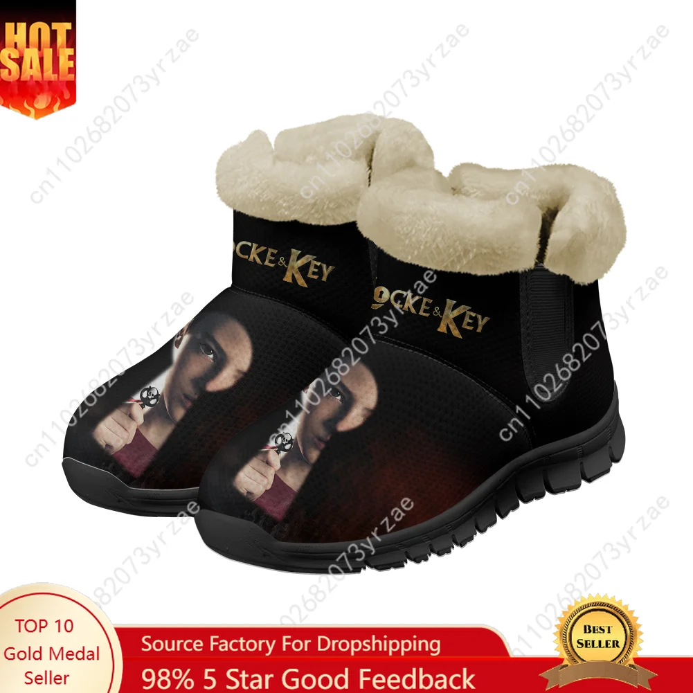 

Locke & Key Snow Boot Mens Womens Teentager Warm Boot High Quality Personalized Fashion Casual Lightweight Sneakers Custom Shoes