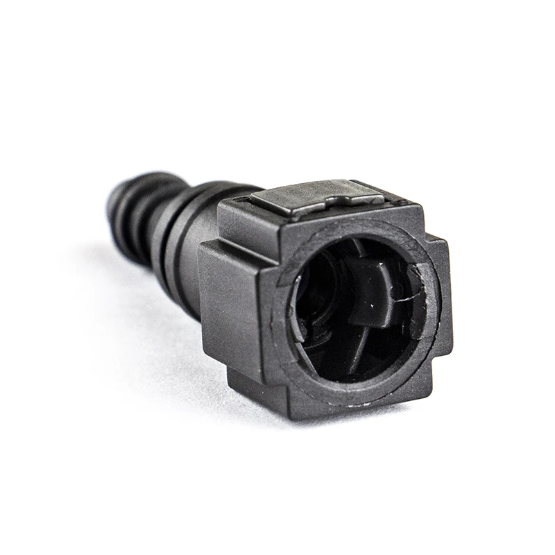 6.30 id6自動メス燃料ラインクイックコネクタ短いストレートid 6mm 1/4 "メスナイロンラバーコネクタ