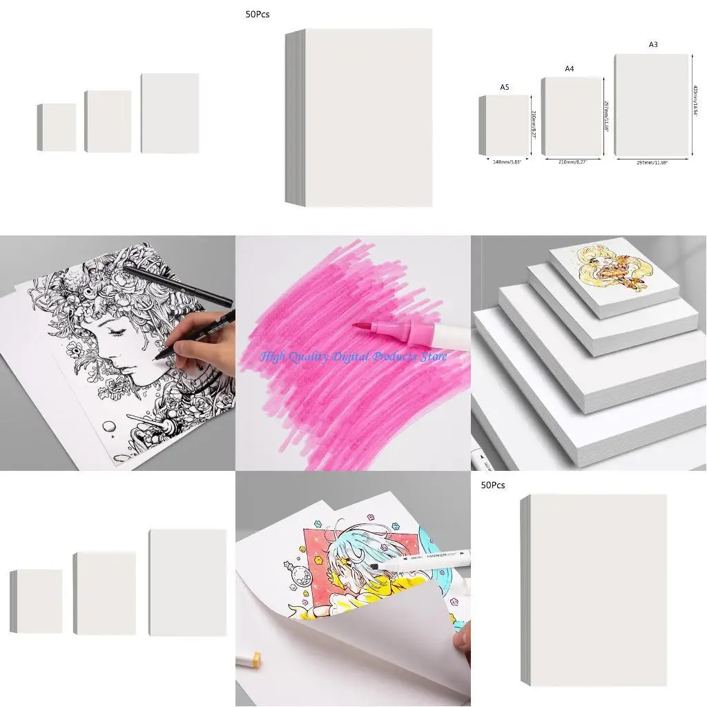 

U2JE Watercolor Paper Book Painting Thick For Drawing Student Art Supplies