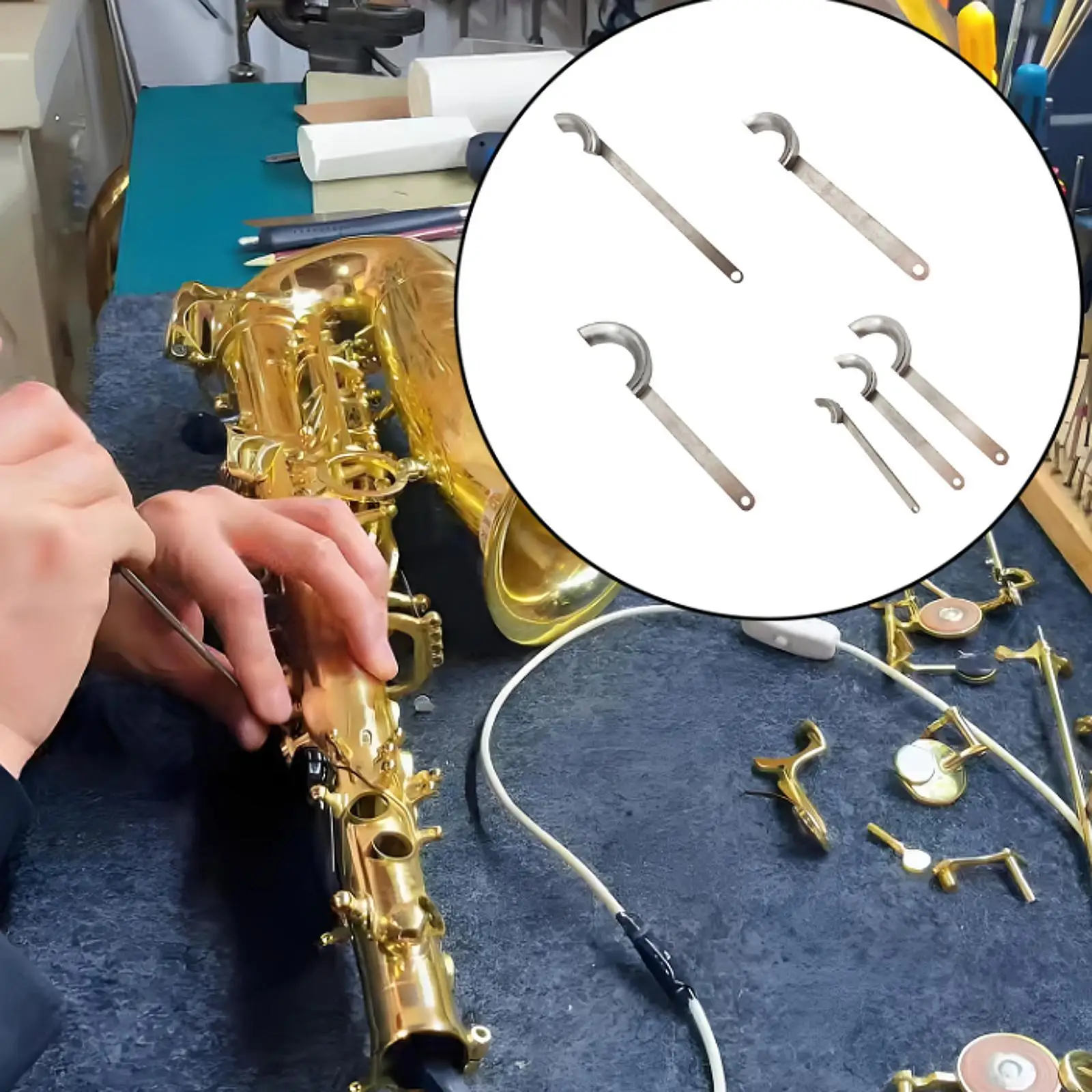 

Saxophone Repair Tool Repairing Leveling for Luthier Oboe Saxophone