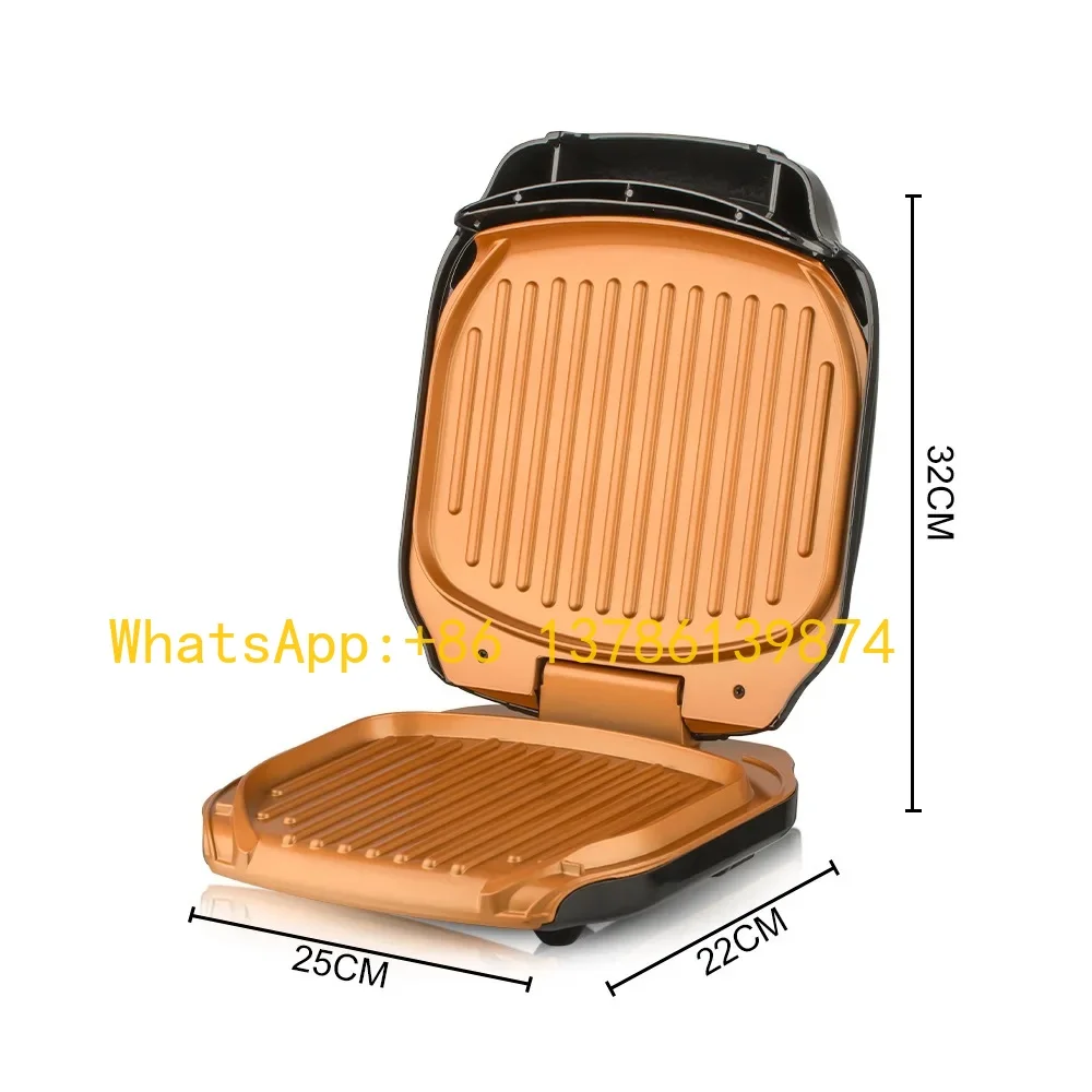 1200 واط داخلي شواية كهربائية مقلاة شواء كهربائية غير عصا الكهربائية شريحة لحم شواية شواية ساندويتش محمصة سوي للأغذية السميكة