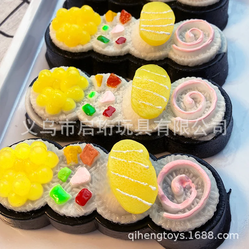 

Супермягкая музыкальная игрушка-симулятор суши для лепки, веселая игра с едой, имитация рисовых шариков