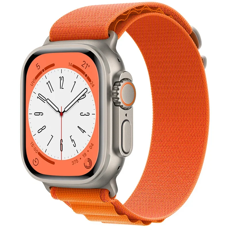 Pulseira de laço alpino para apple watch band ultra 2 49mm 9 8 7 6 5 4 3 se2 pulseira de náilon cinto iwatch 45mm 41mm 44mm 40mm 42mm correa