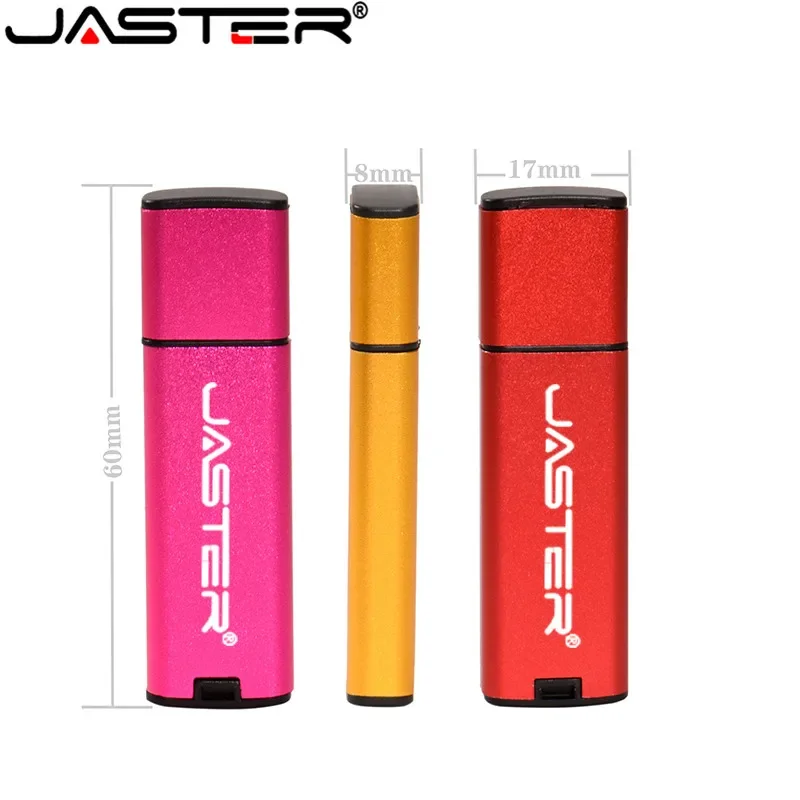 JASTER USB bellek sürücüler 2.0 kalem sürücü 4GB 8GB 16GB 32GB 64GB 128gb kırmızı bellek USB sopa plastik Pendrive iş yaratıcı hediye