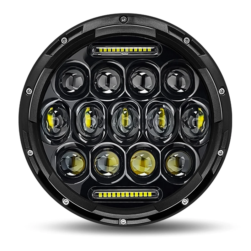 

7-дюймовая светодиодная фара белого цвета DRL Led H4 Фара Hi/Low Turn Signal для городского 4X4 Suzuki Samurai Jeep Wrangler Off Road Motorcycle