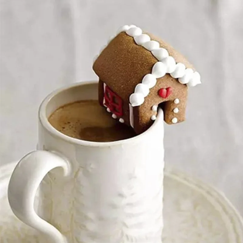 2022 Nieuwste 3Pcs Kerst Peperkoek Huis Biscuit Cutter Set Rvs Cookie Mould Cookie Cutters Cookie Cutter Set