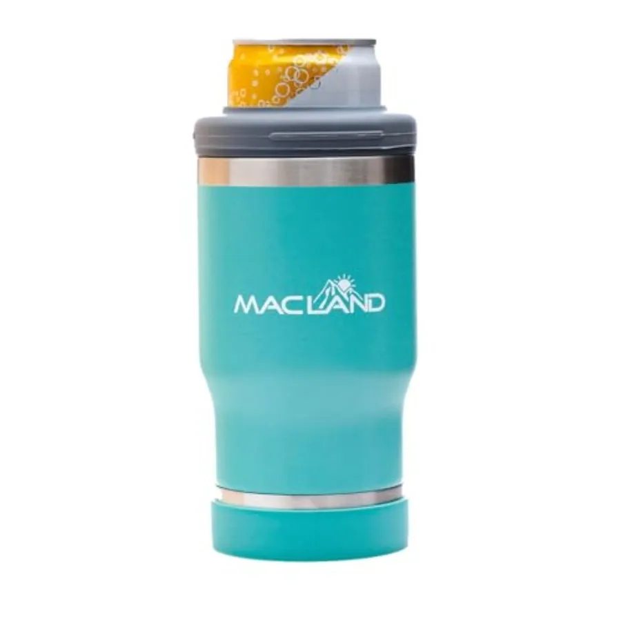 MacLand by, Beer Can Cooler Insulated Slim Coozie, 12 oz Universal Can Cooler with Bottle Opener, Slim Coozie Beer Holder Gifts