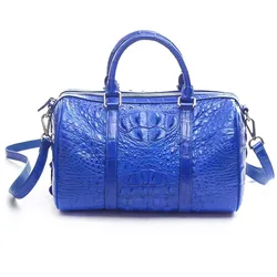 ourui Female crocodile bag Electric blue women pillow bag women handbag