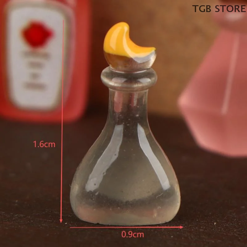5Pcs Miniature Vintage Magic Bottle Decoration Ornaments Dollhouse Magic Scene Accessories Party Favors & Holiday Gifts