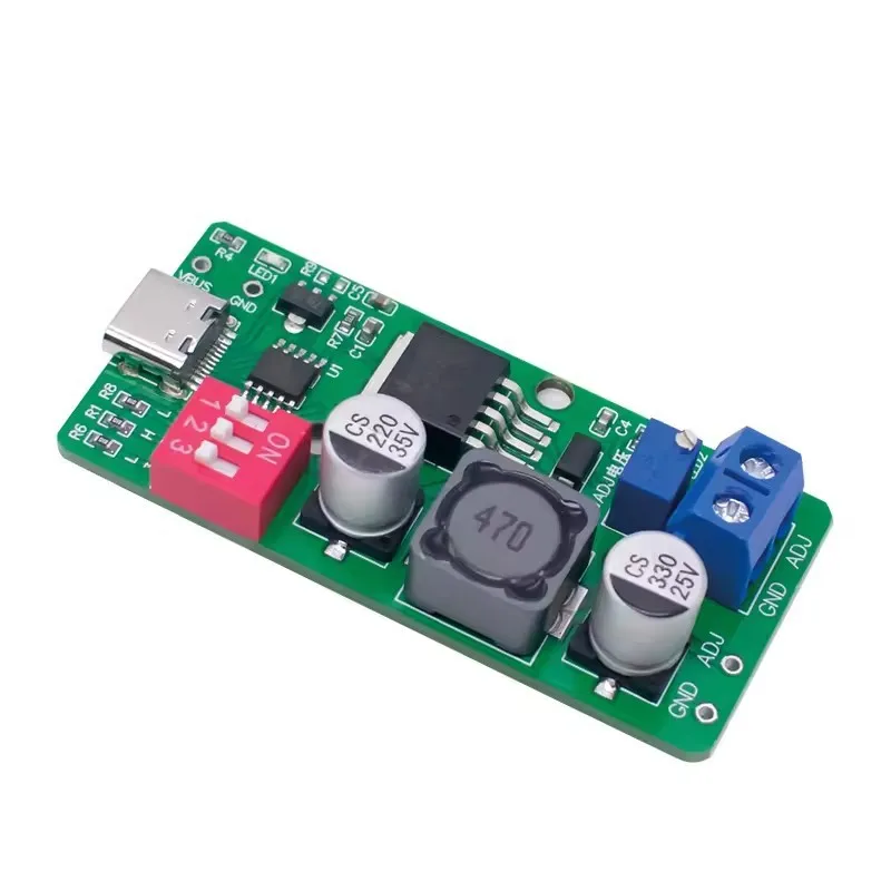 Original PD Trigger Module Desktop Adjustable Power Supply 1.8V 18V Output for Phone Charger