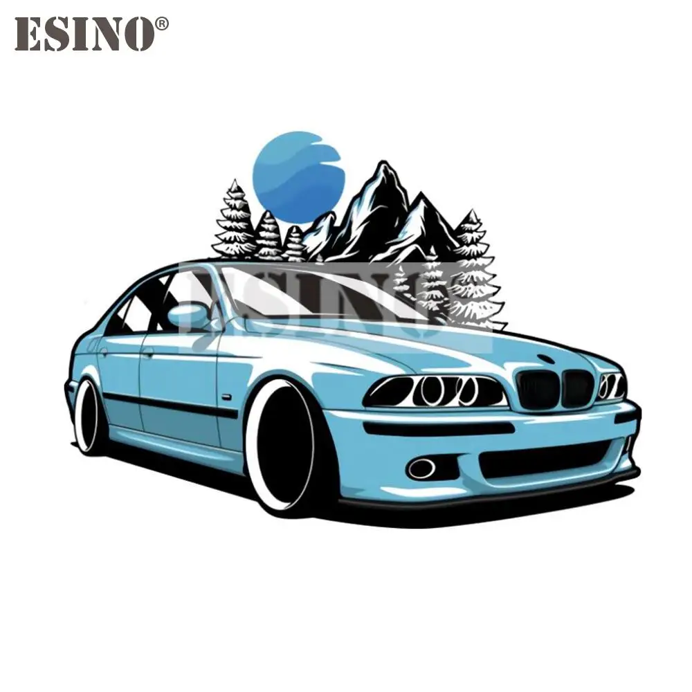 Car Styling Classical Draft Art for BMW E39 E46 E90 Car Accessory Creative PVC Waterproof Sticker Car Whole Body Vinyl Decal