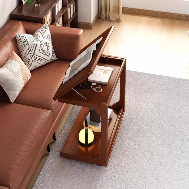 

Приставной столик для дивана. Передвижная гостиная на колесиках. Домашний простой боковой шкаф.